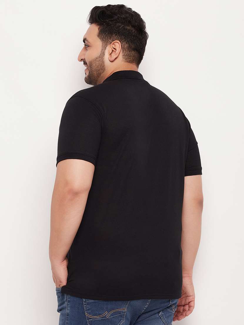 polo neck solid polo t-shirt - 20195399 -  Standard Image - 2