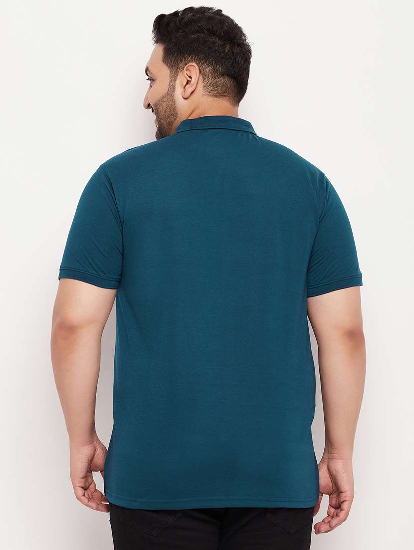 polo neck solid polo t-shirt - 20195410 -  Standard Image - 2