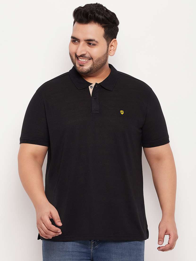 polo neck solid polo t-shirt