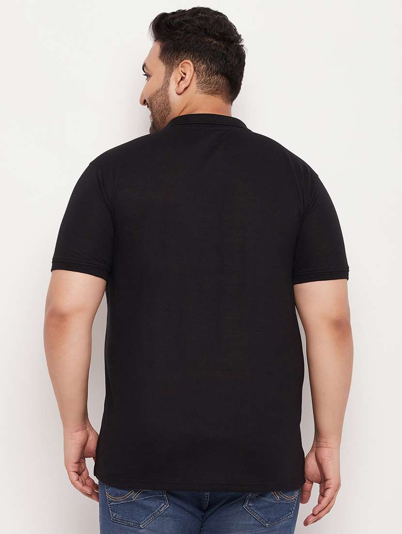 polo neck solid polo t-shirt - 20195412 -  Standard Image - 2