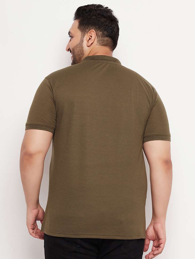 polo neck solid polo t-shirt - 20195416 -  Standard Image - 2