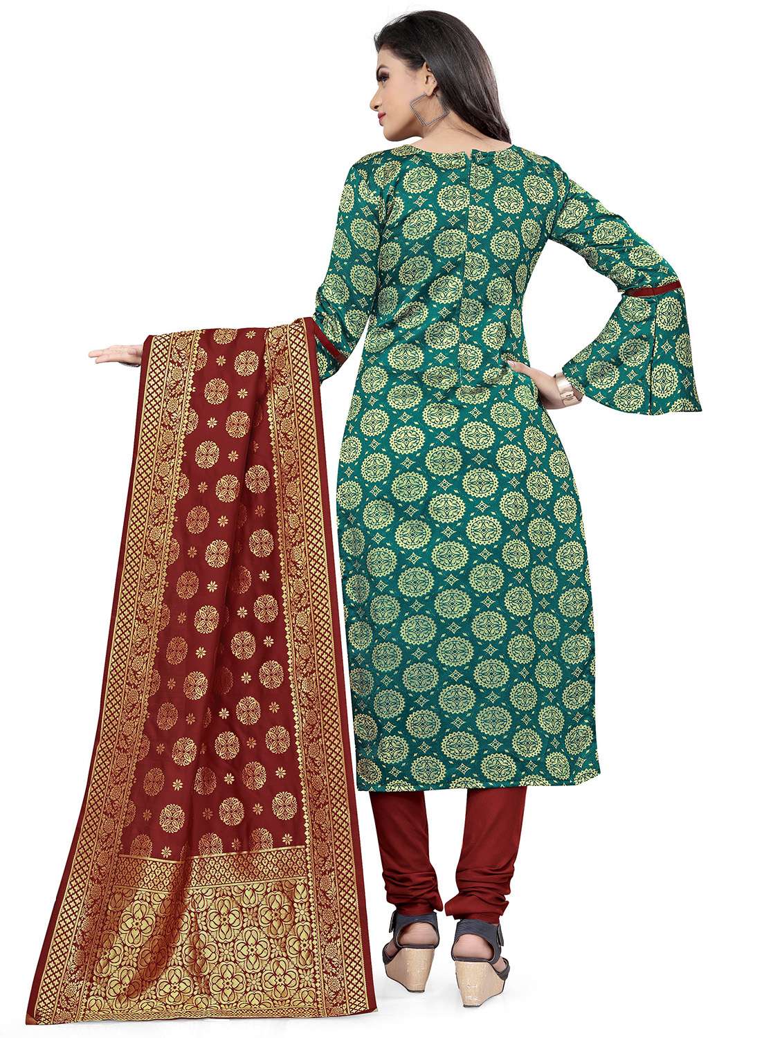 Self Design Unstitched Suit Set - 20196204 -  Standard Image - 2