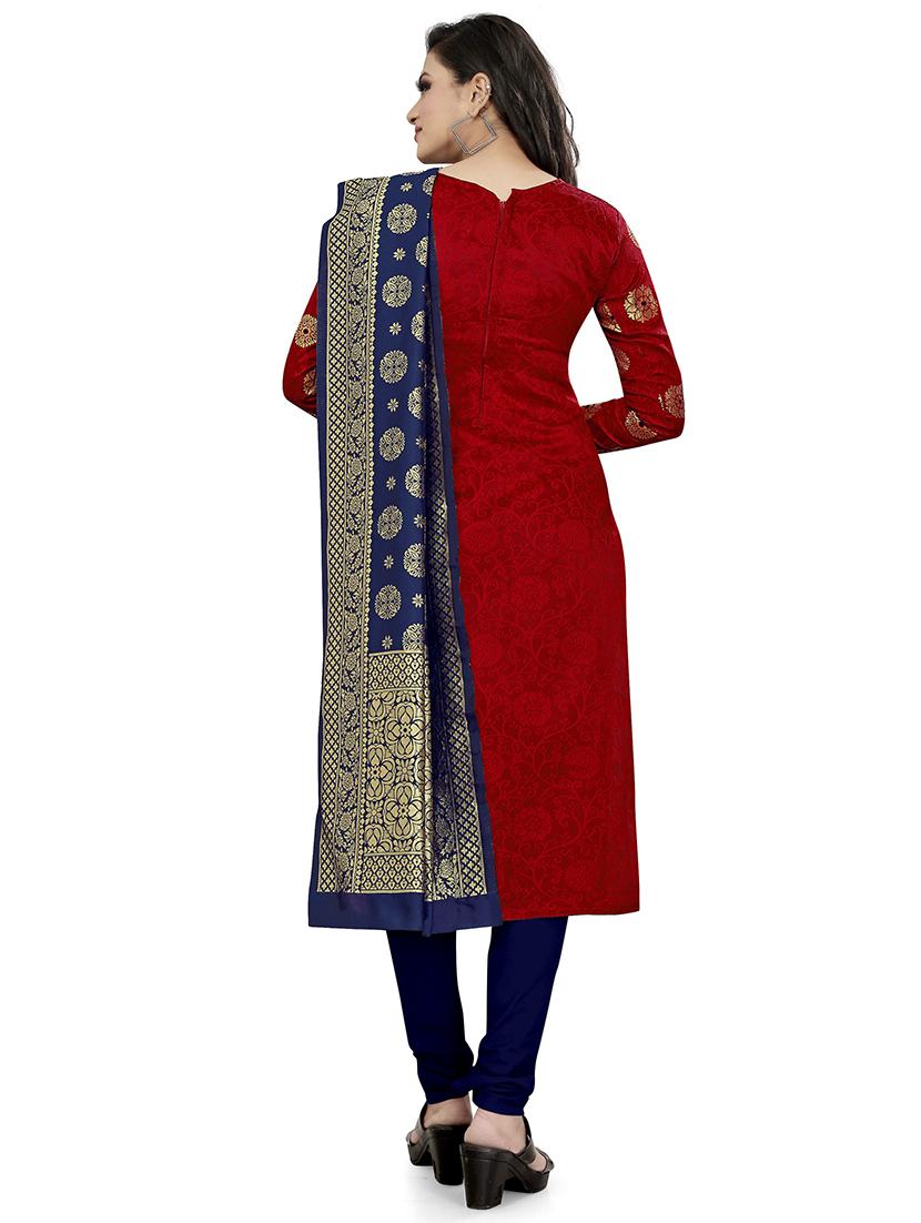 self design unstitched suit set - 20196220 - Standard Image - 2