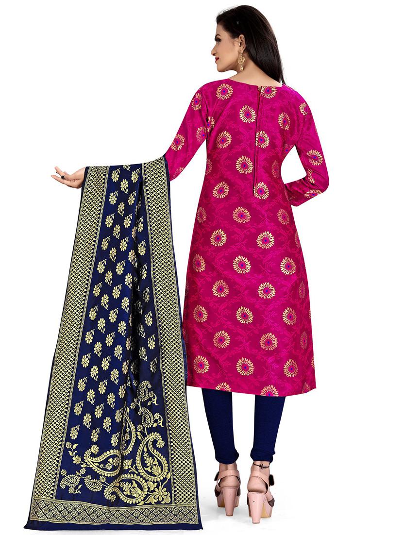 self design unstitched suit set - 20196252 - Standard Image - 2