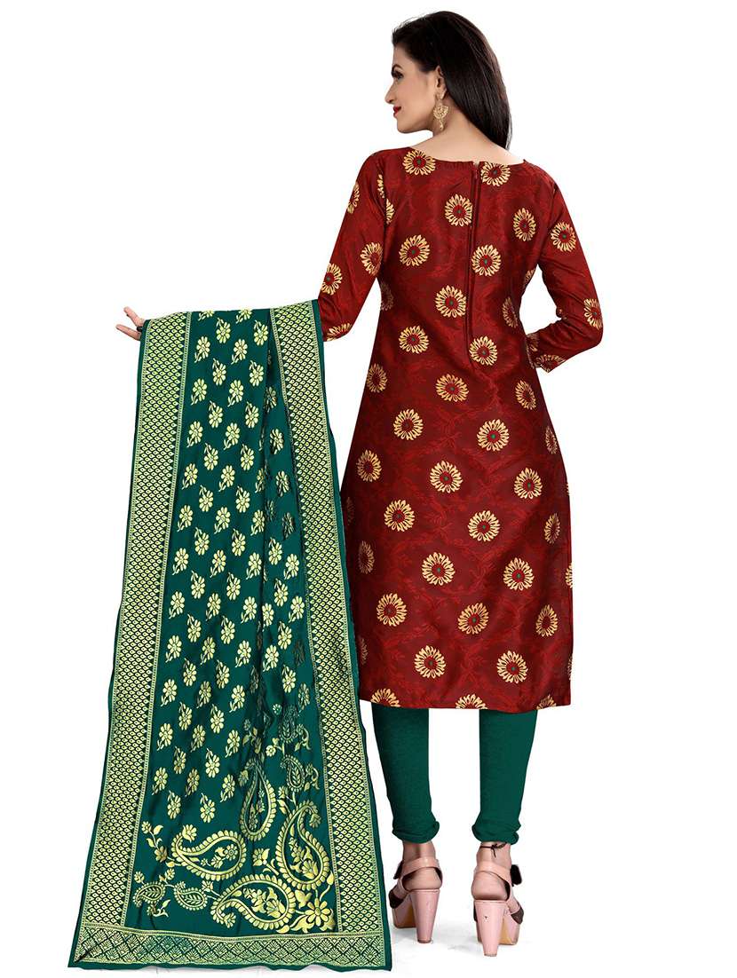 self design unstitched suit set  - 20196266 -  Standard Image - 2