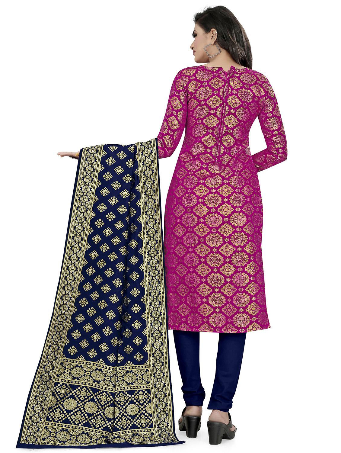 self design unstitched suit set - 20196294 - Standard Image - 2