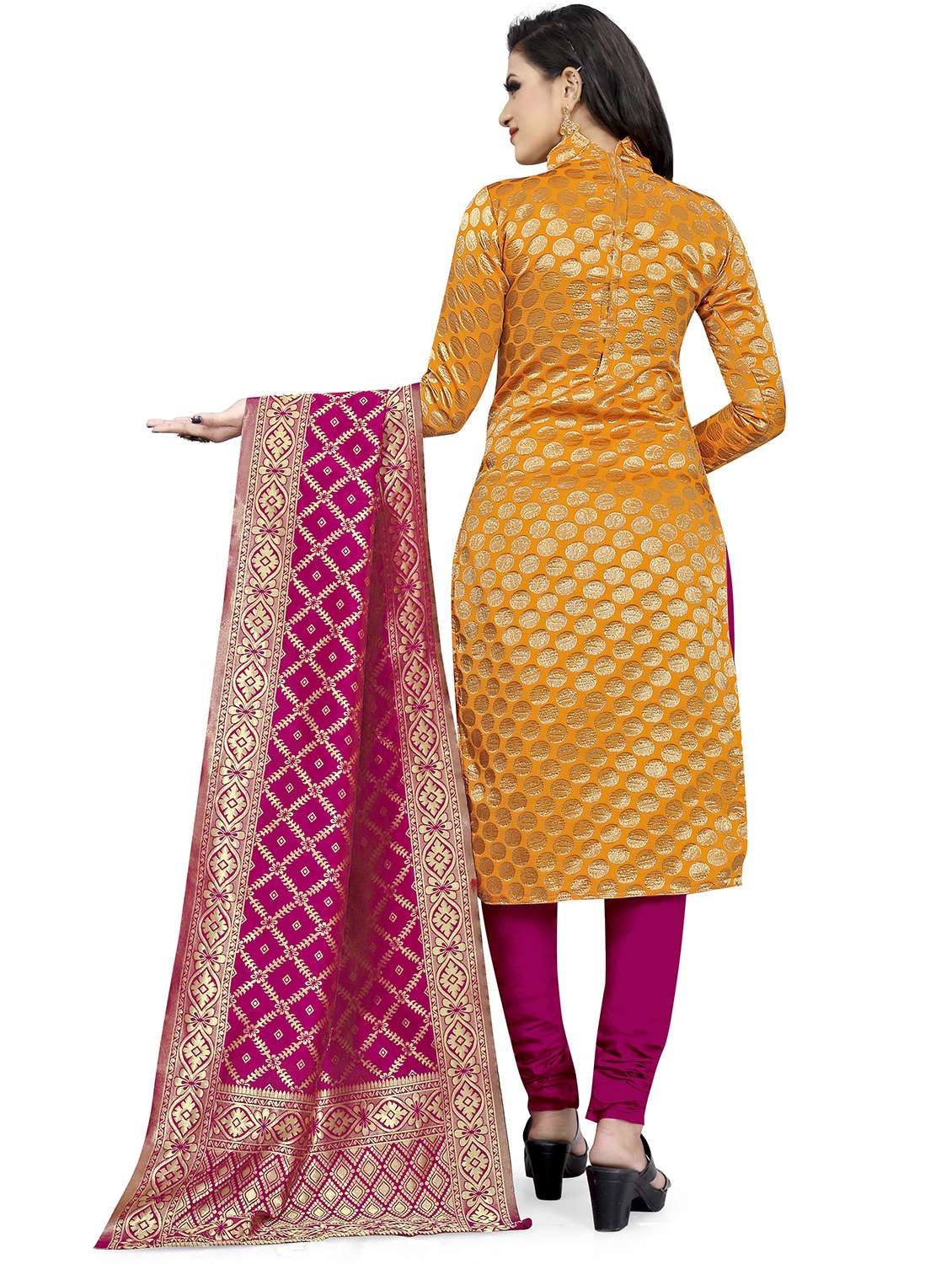 self design unstitched suit set  - 20196305 -  Standard Image - 2