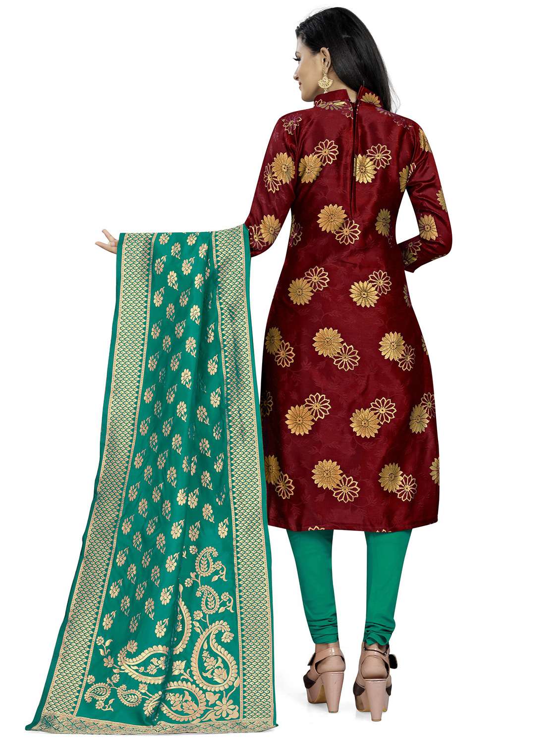 self design unstitched suit set  - 20196374 -  Standard Image - 2