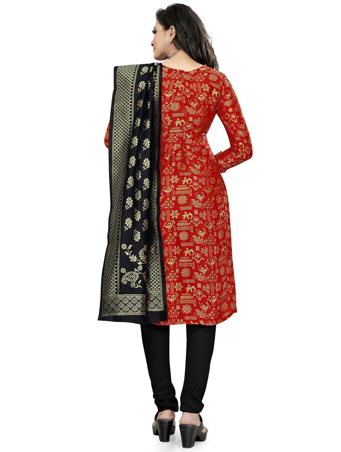 self design unstitched suit set - 20196383 - Standard Image - 2