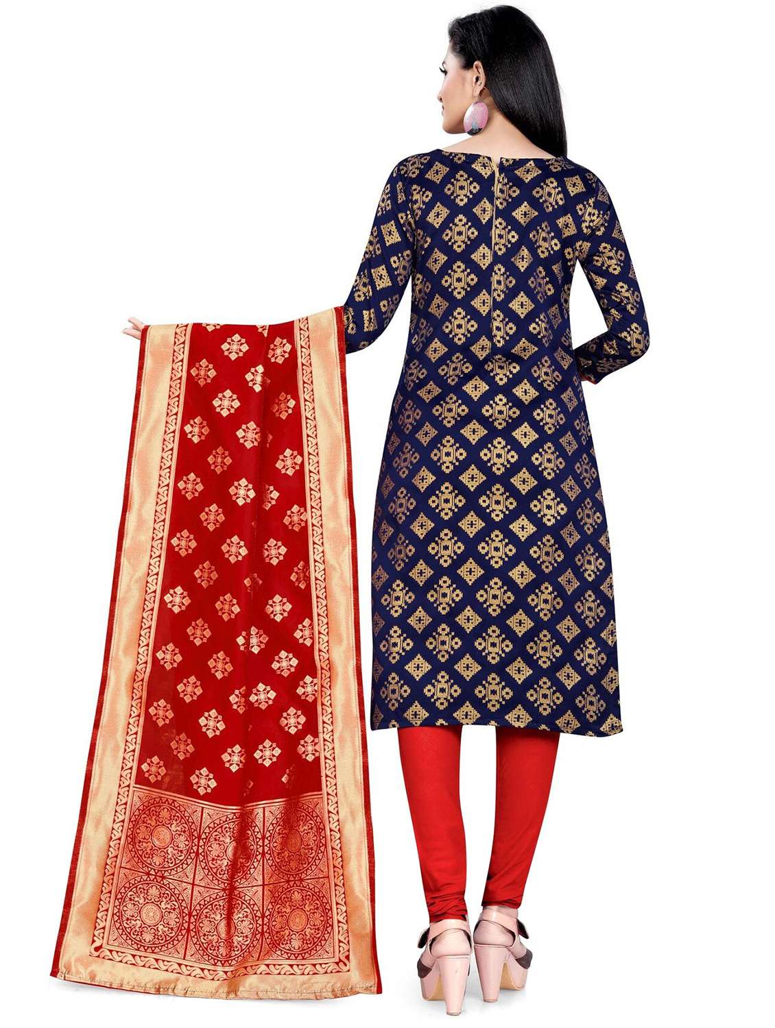 self design unstitched suit set  - 20196420 -  Standard Image - 2