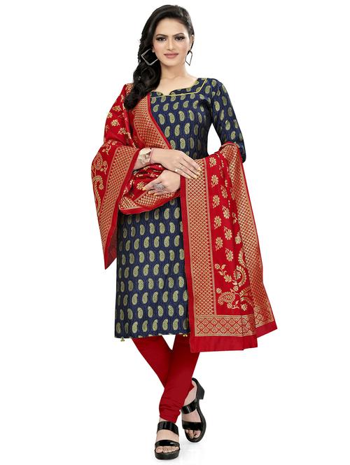 self design unstitched suit set  - 20196423 -  Standard Image - 0