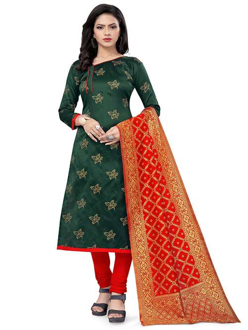 self design unstitched suit set  - 20196437 -  Standard Image - 0