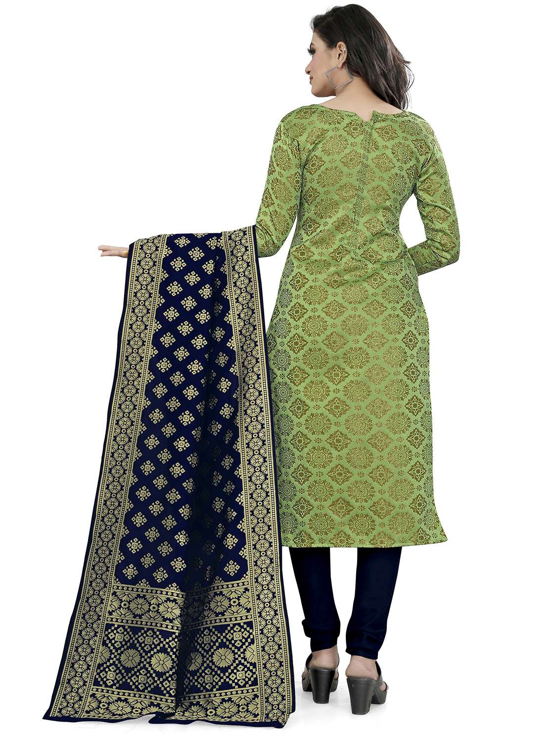 self design unstitched suit set - 20196443 - Standard Image - 2