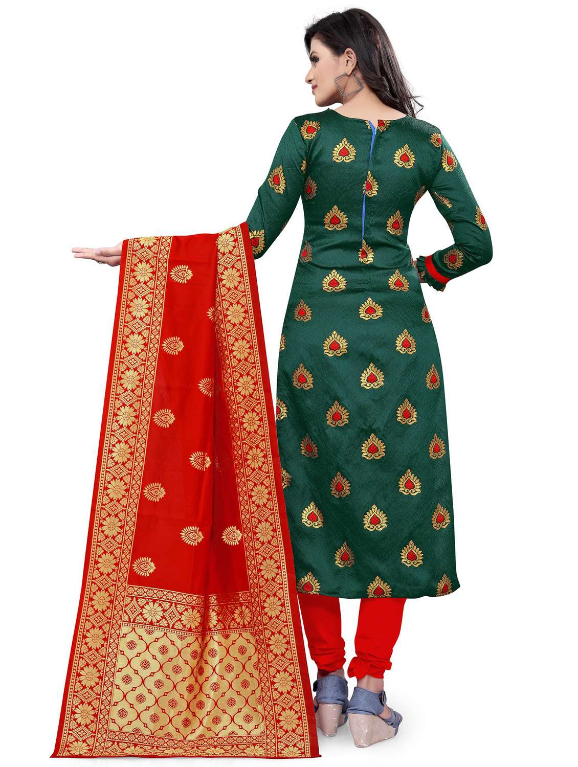Self Design Unstitched Suit Set - 20196492 -  Standard Image - 2