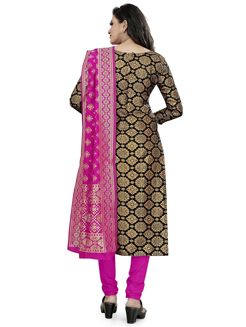 self design unstitched suit set - 20196524 - Standard Image - 2