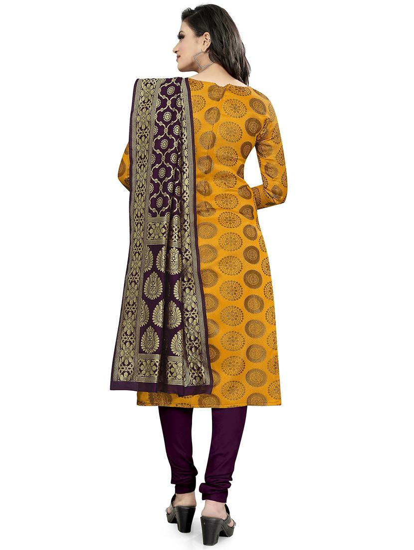 self design unstitched suit set - 20196525 - Standard Image - 2