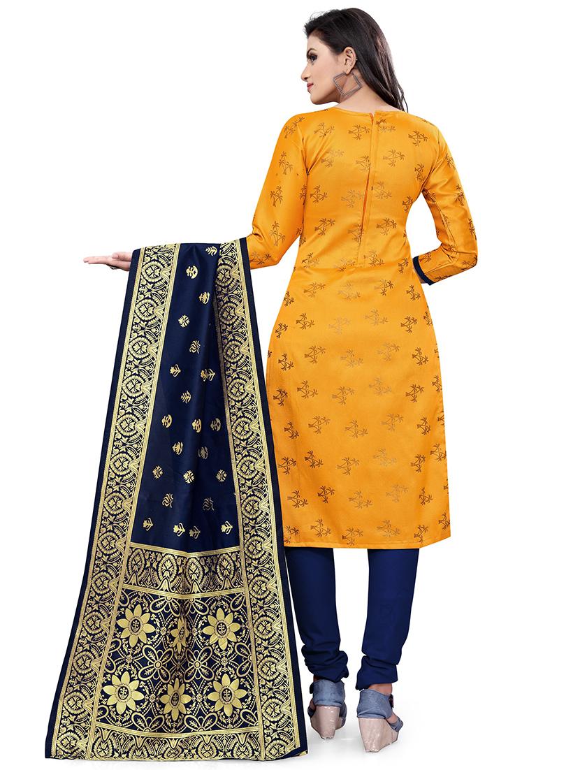 self design unstitched suit set - 20196575 - Standard Image - 2