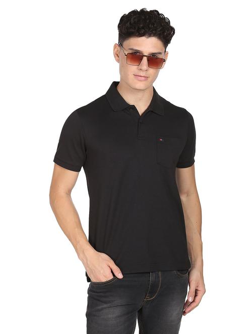 polo neck solid polo t-shirt - 20196837 - Standard Image - 0