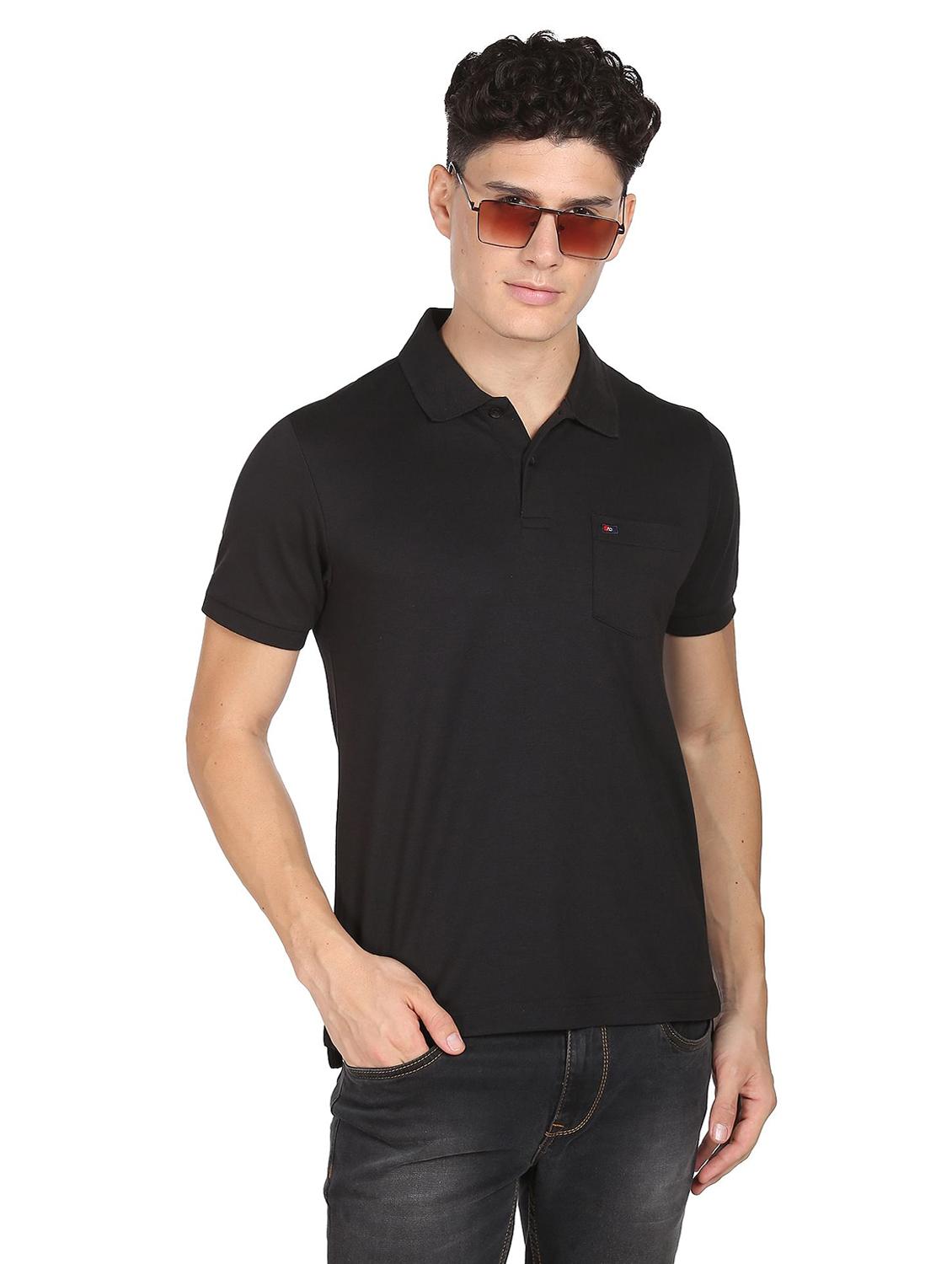 polo neck solid polo t-shirt - 20196837 - Zoom Image - 0