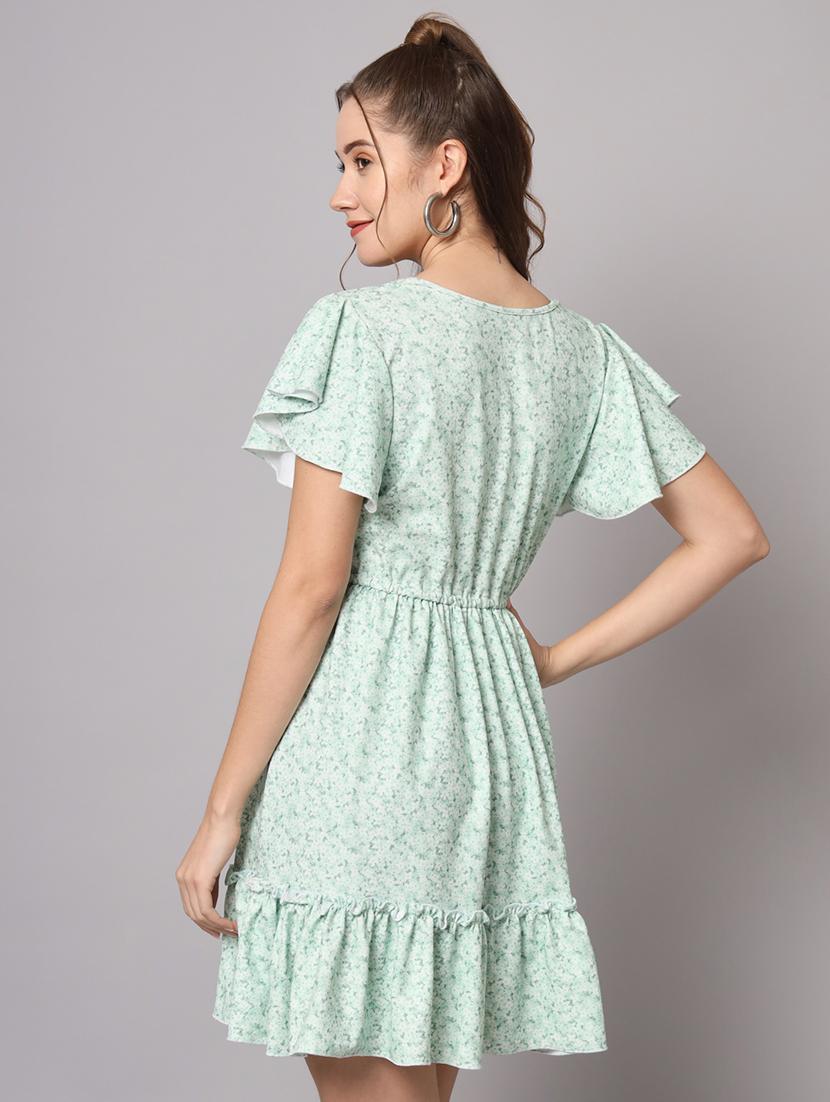 women's ruffle floral dress - 20197062 - Standard Image - 2