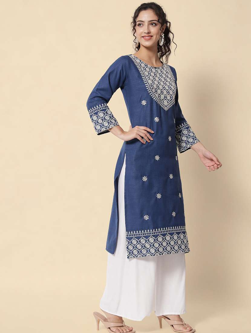 women's straight kurta - 20197181 -  Standard Image - 2