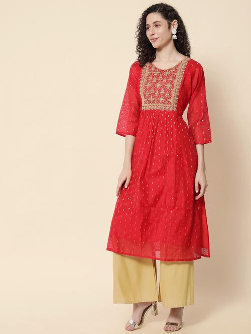 women's a-line kurta - 20197188 - Standard Image - 0