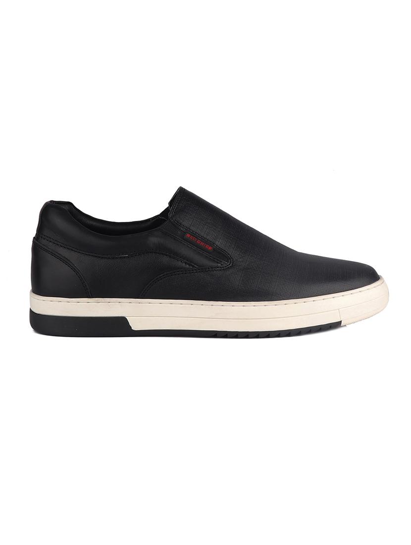 black leather slip on sneakers - 20198364 - Standard Image - 2