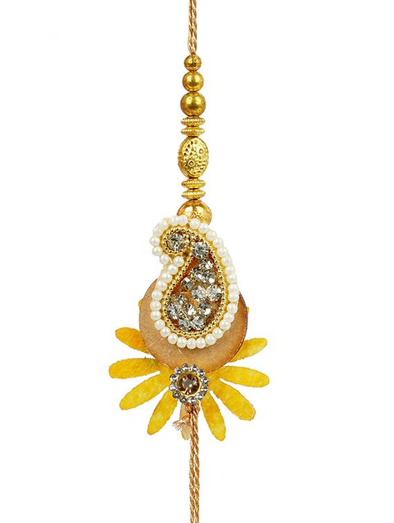 crazy corner set of 2 beads detailed rakhi - 20203523 - Standard Image - 2