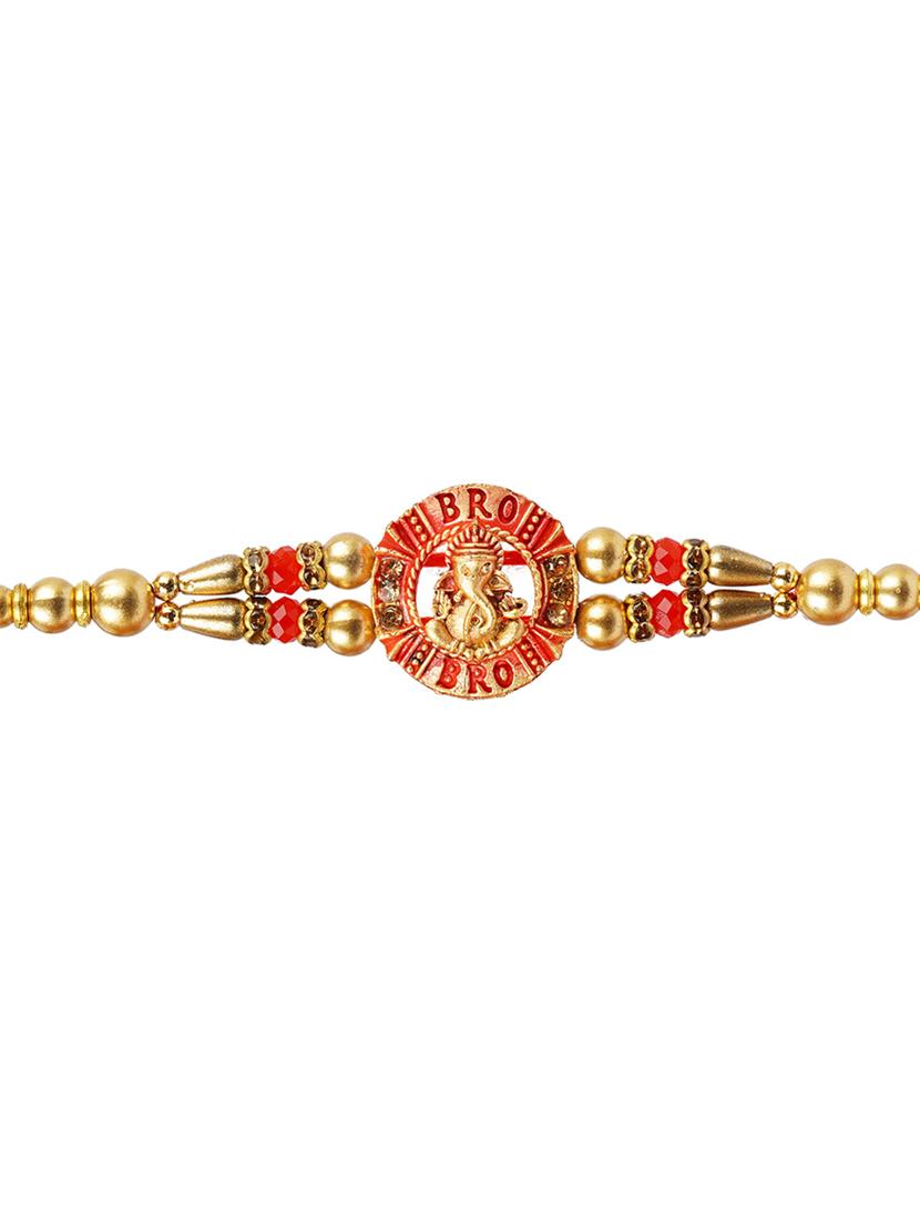 crazy corner set of 2 beads detailed rakhi - 20203530 - Standard Image - 2