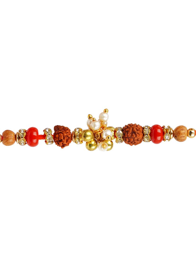 crazy corner set of 2 beads detailed rakhi - 20203531 - Standard Image - 2