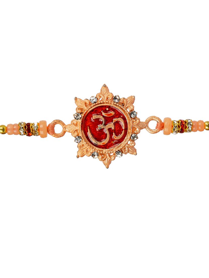 crazy corner set of 2 beads detailed rakhi - 20203533 - Standard Image - 2