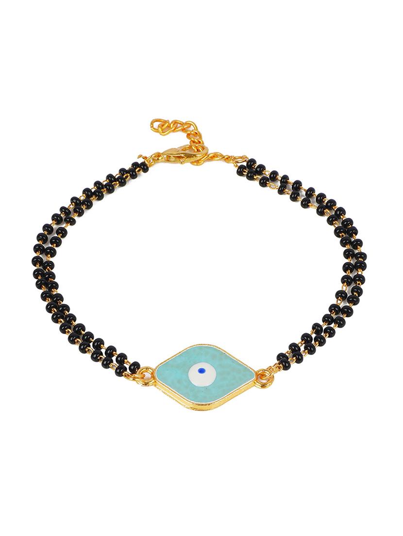 crazy corner black beads pack of 1 rakhi - 20203600 - Standard Image - 2