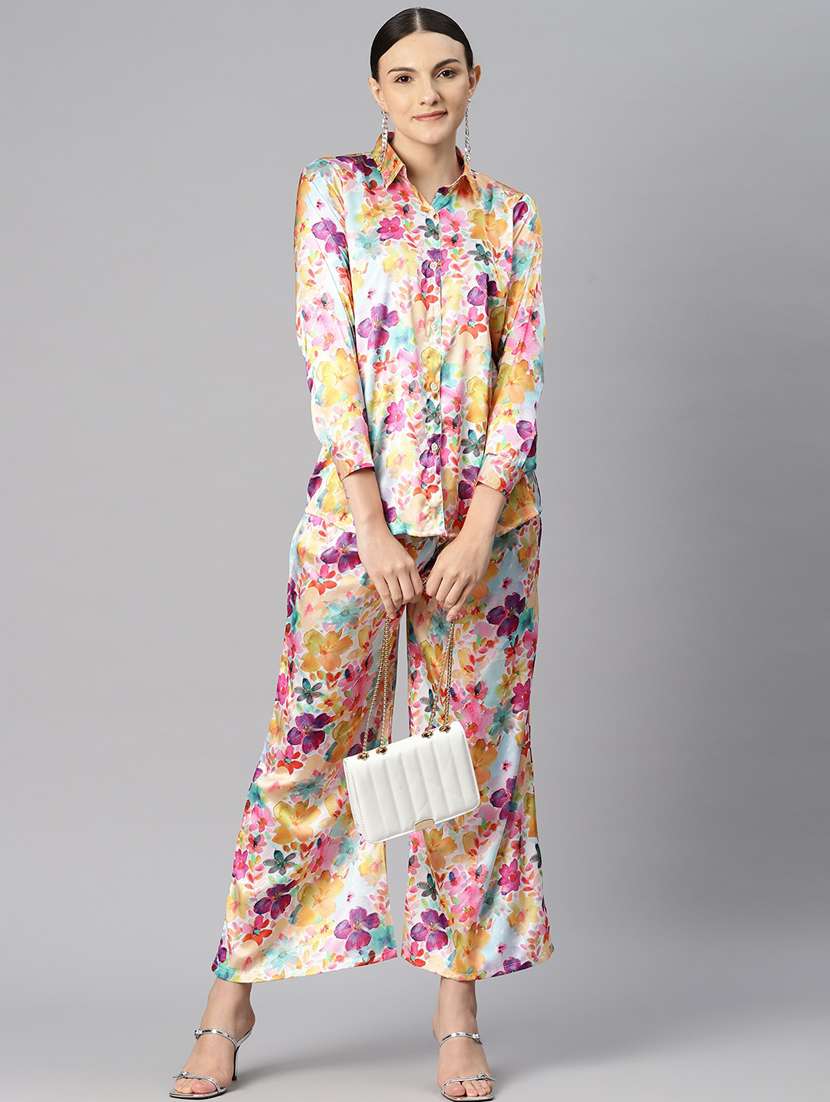floral printed top & palazzo co-ords set