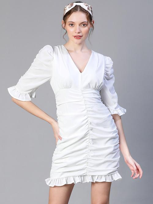 women's tiered dress solid dress - 20206560 - Standard Image - 0