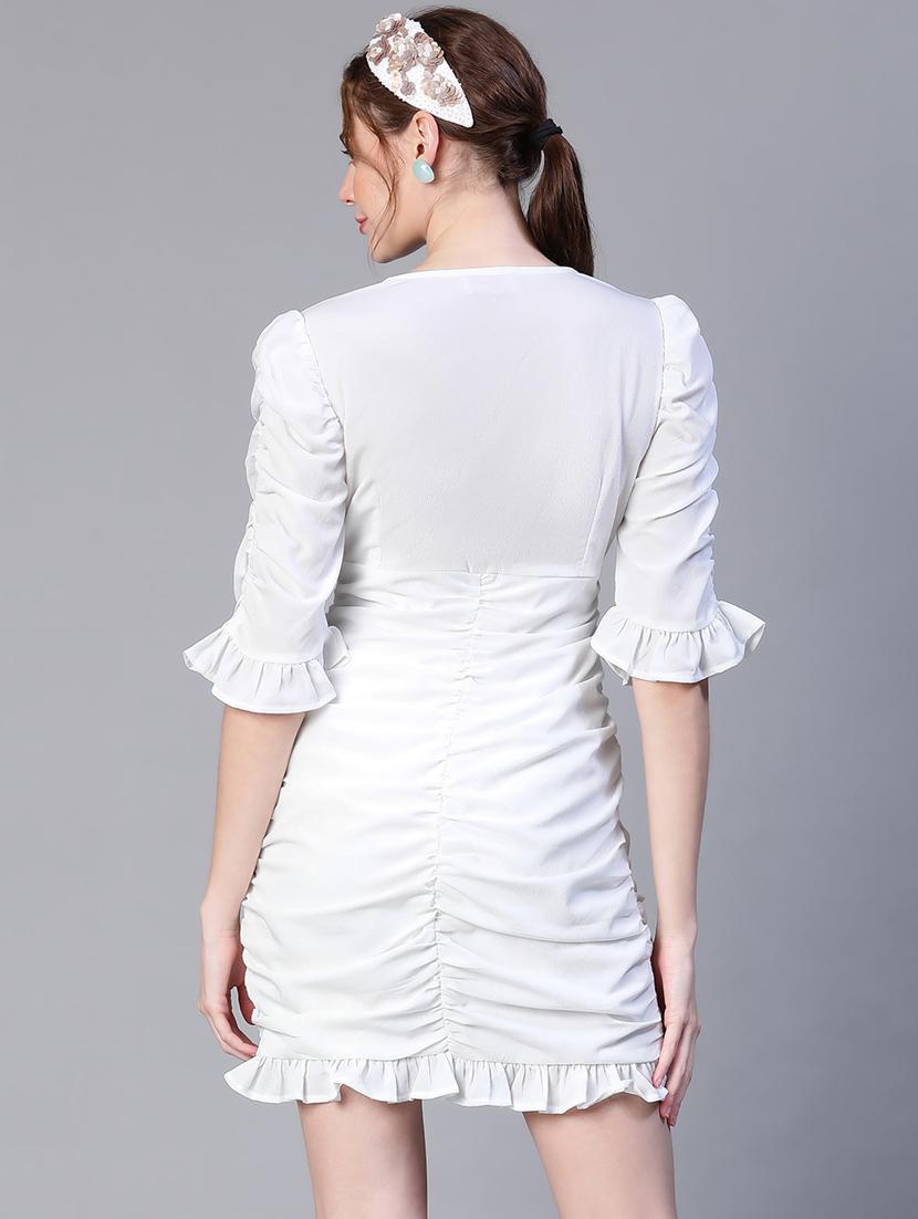 women's tiered dress solid dress - 20206560 - Standard Image - 2