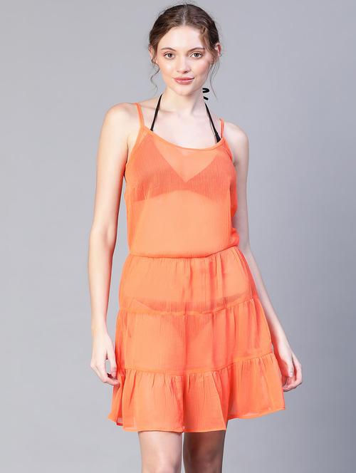 women's tiered dress solid dress - 20206564 -  Standard Image - 0