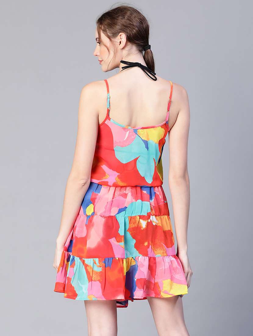women's tiered dress abstract dress - 20206566 -  Standard Image - 2