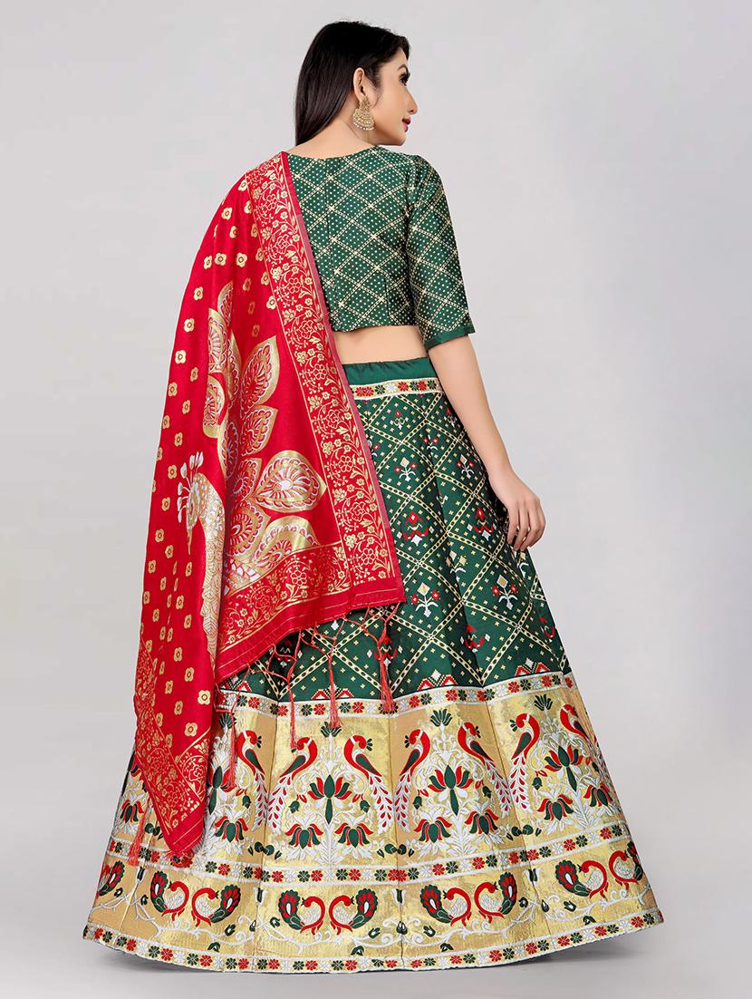 self design panelled lehenga choli set with dupatta - 20208147 - Standard Image - 2