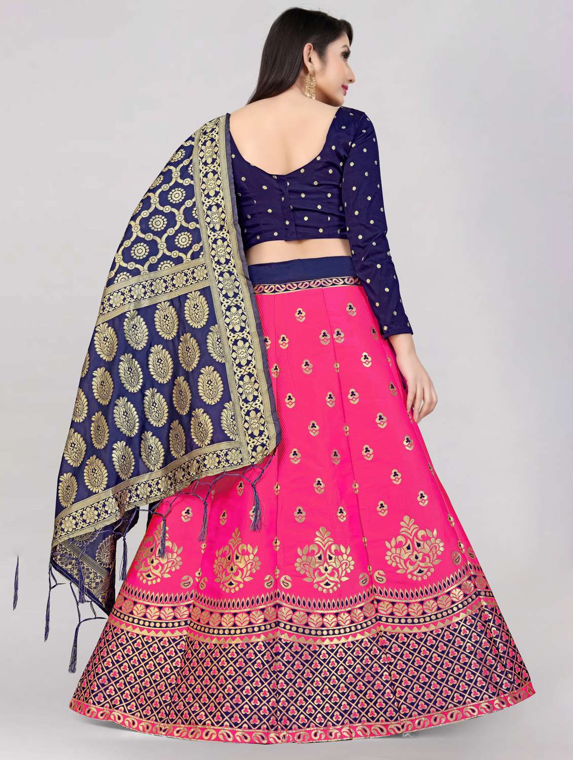 banarasi lehenga choli with dupatta set - 20209005 -  Standard Image - 2
