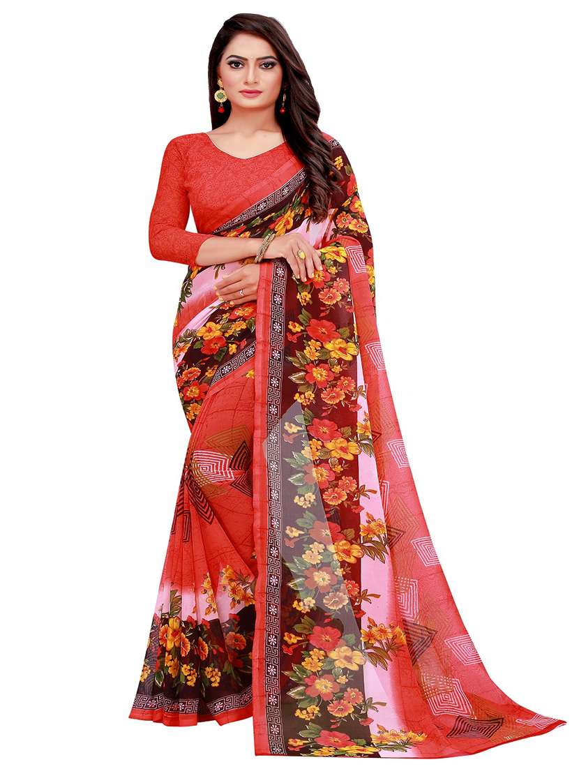women's saree combo with blouse - 20209919 - Standard Image - 2