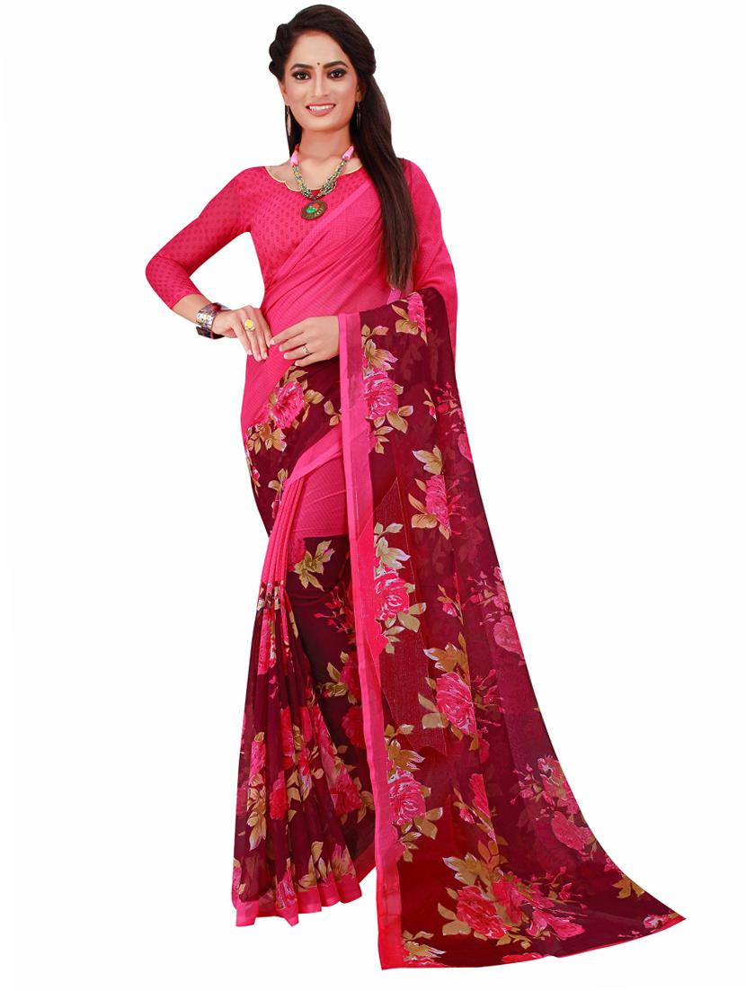 women's saree combo with blouse - 20210389 - Standard Image - 2
