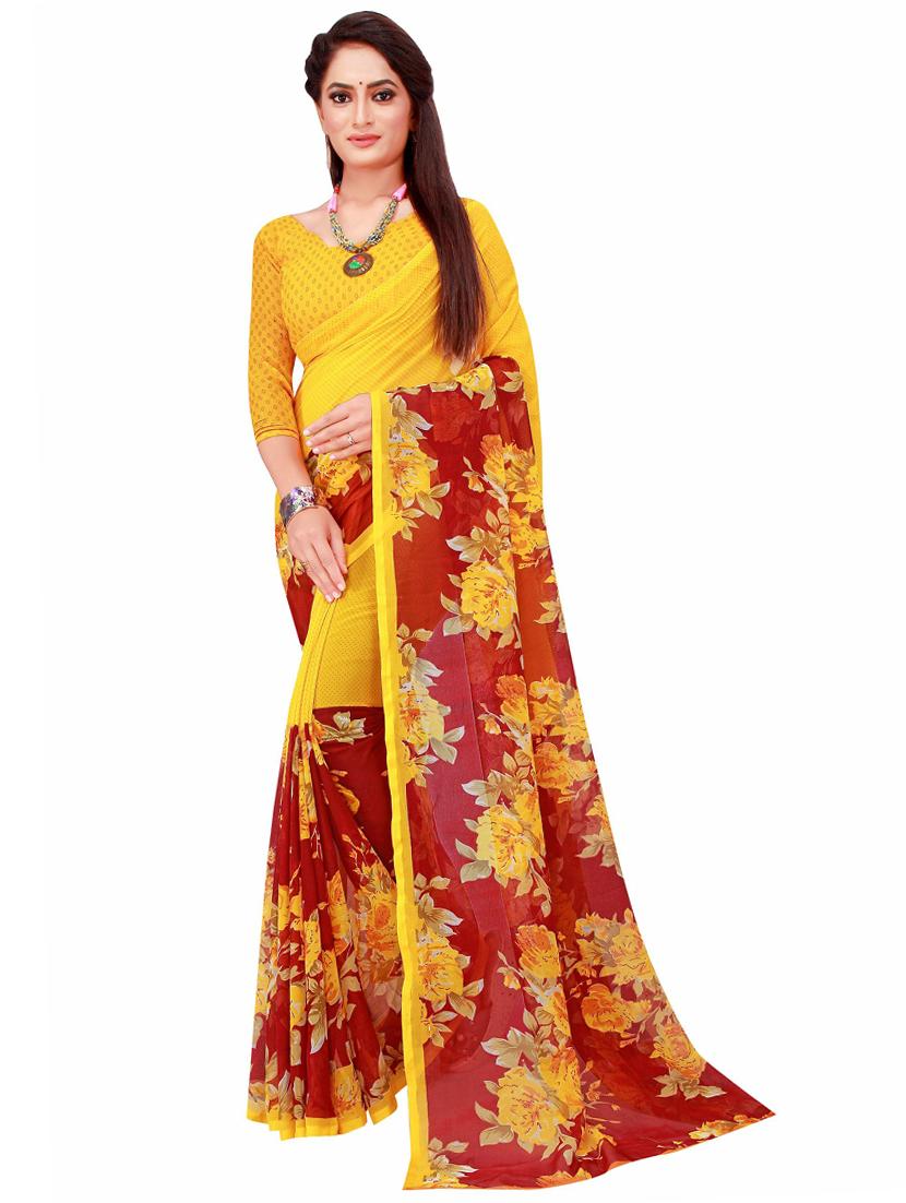 women's saree combo with blouse - 20210468 - Standard Image - 2