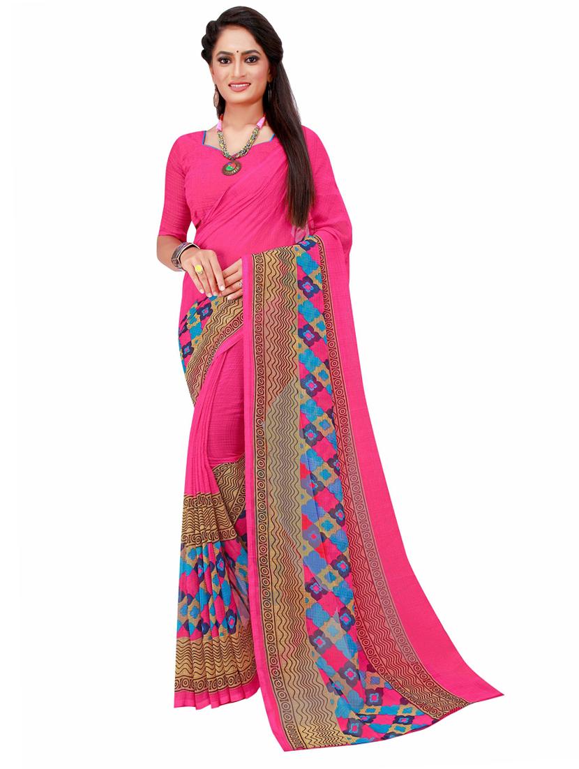 women's saree combo with blouse - 20210561 - Standard Image - 2