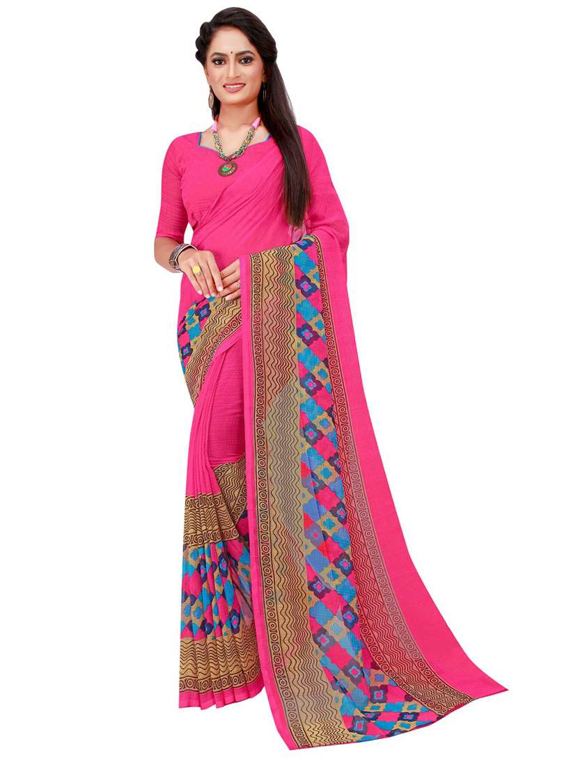 women's saree combo with blouse - 20210572 - Standard Image - 2