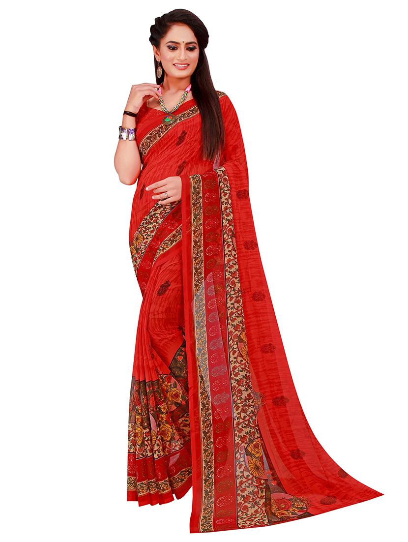 pack of 2 georgette saree - 20211136 - Standard Image - 2