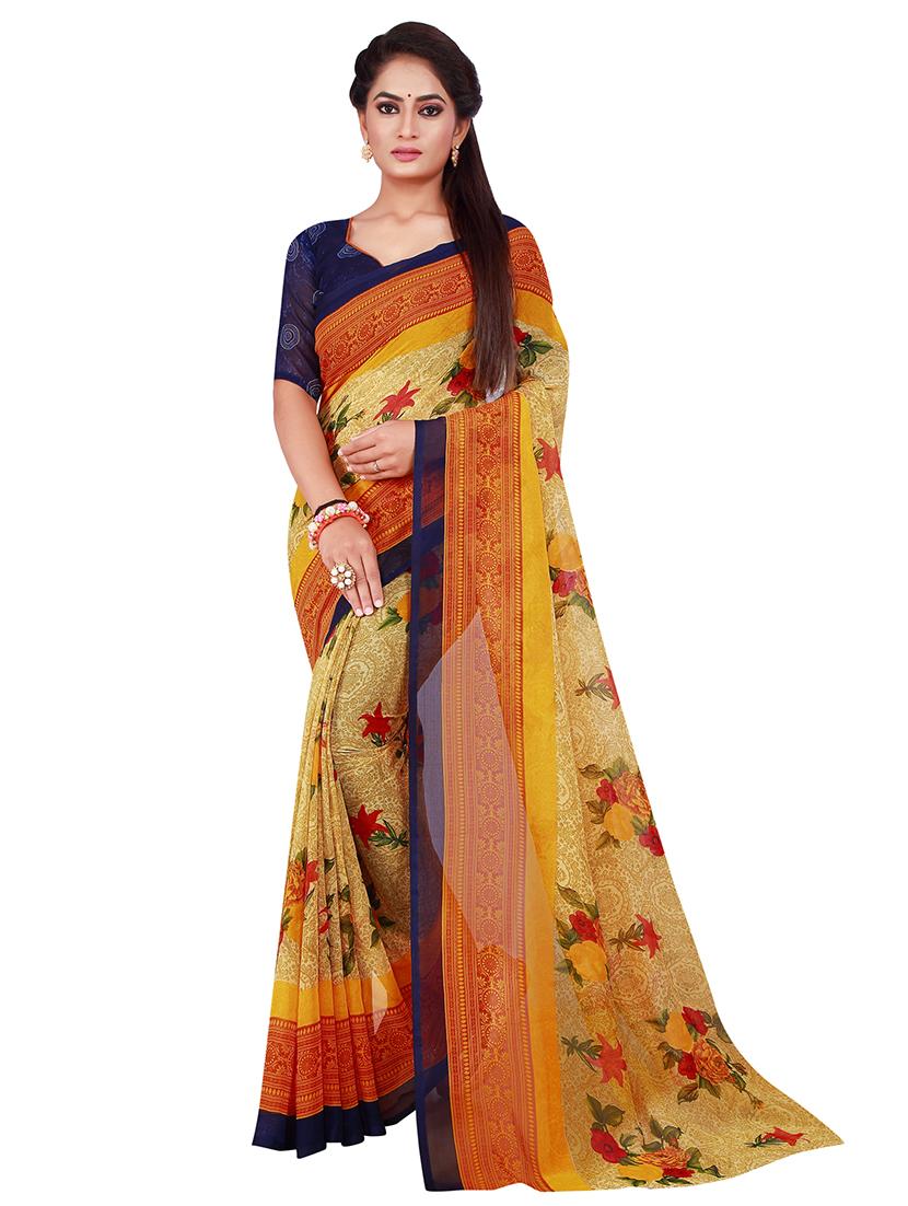 women's saree combo with blouse - 20211167 - Standard Image - 2