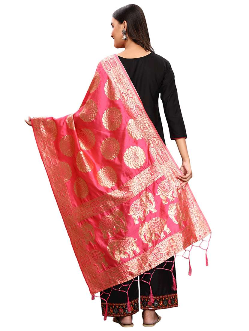 jacquard work banarasi dupatta  - 20211906 -  Standard Image - 2