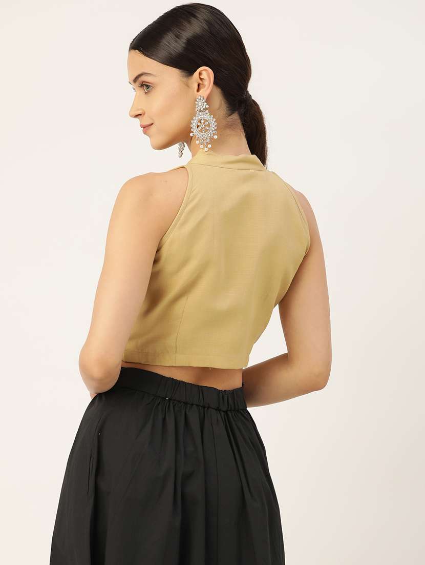 pack of 2 solid stitched blouse - 20213048 -  Standard Image - 7