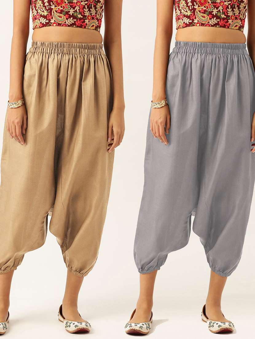 multi colored cotton harem salwars