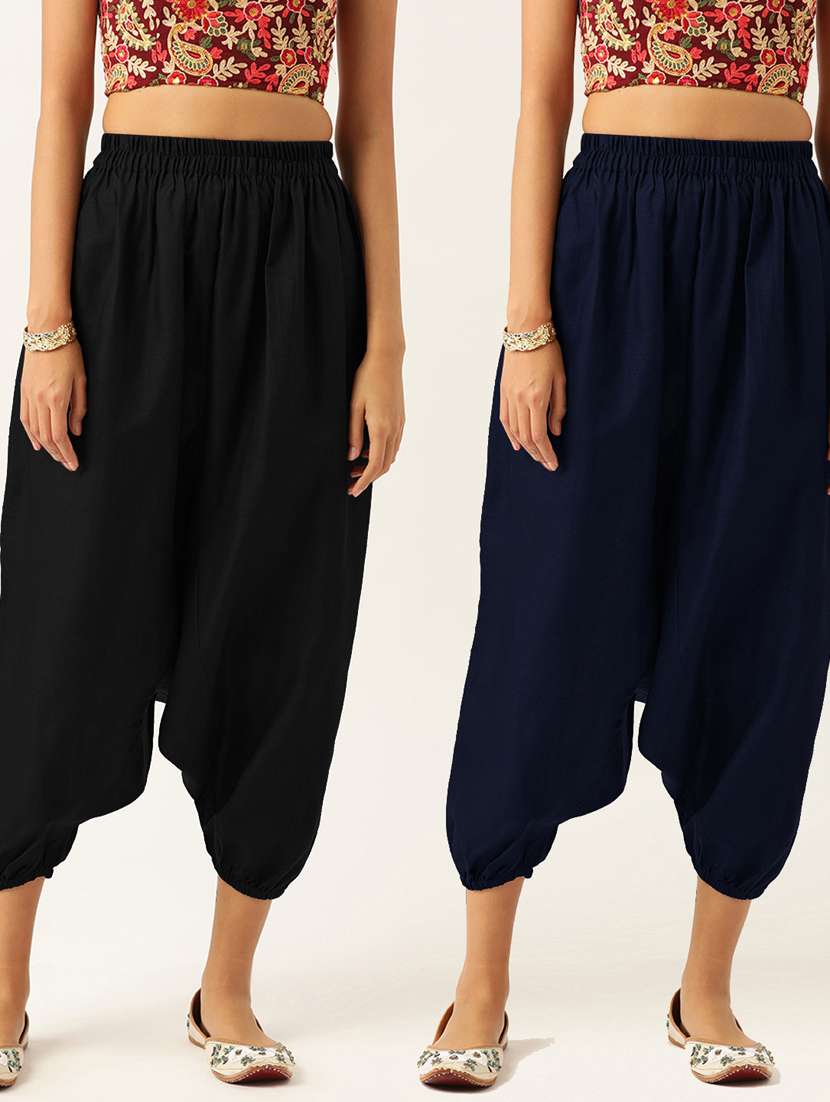 multi colored cotton harem salwars